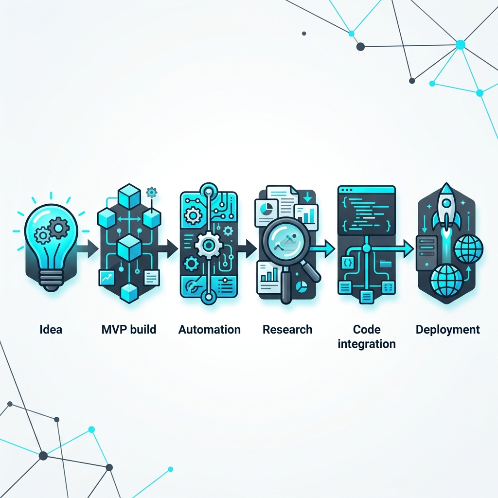 1인 창업자의 24시간 실전 AI 워크플로우 루틴 흐름도